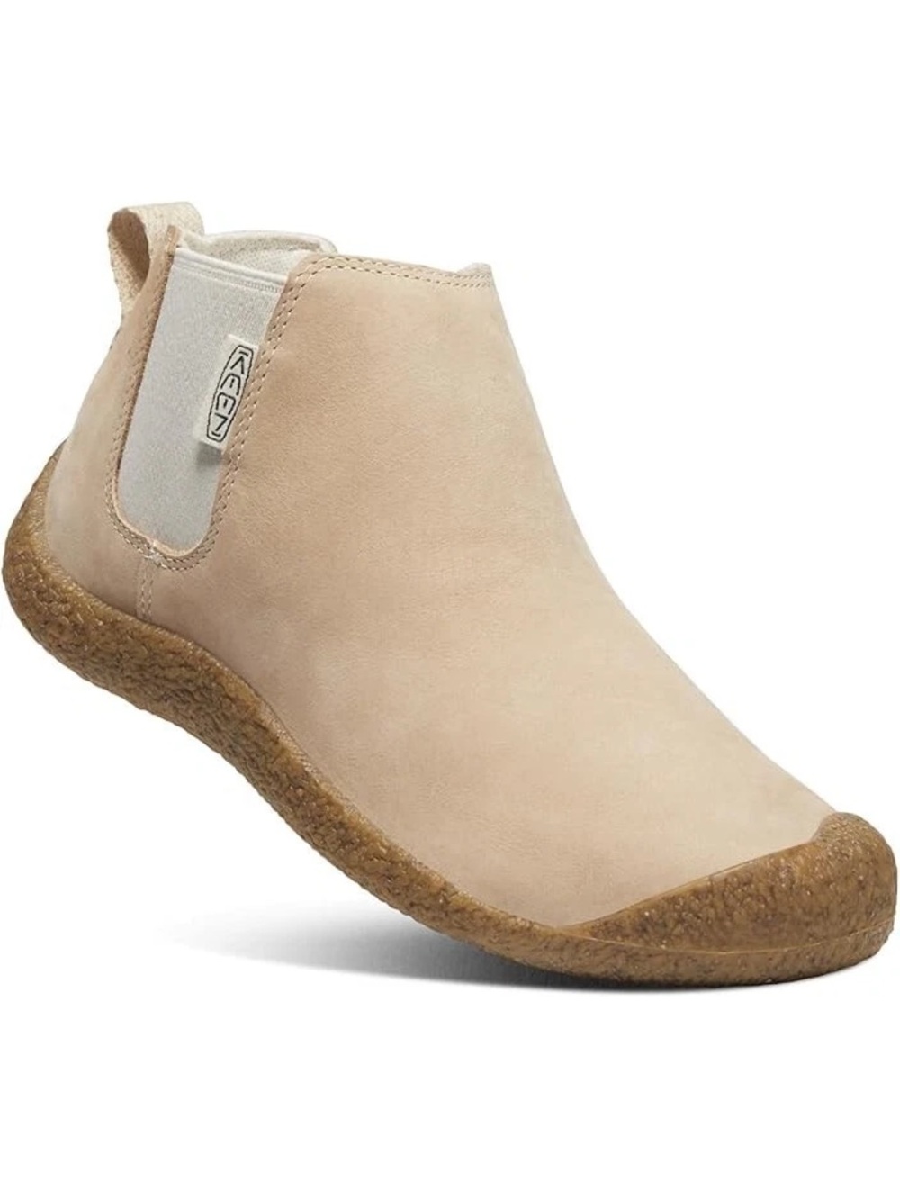 KEEN Women's Mosey Chelsea Leather Pull On Ankle Boot Birch US 8